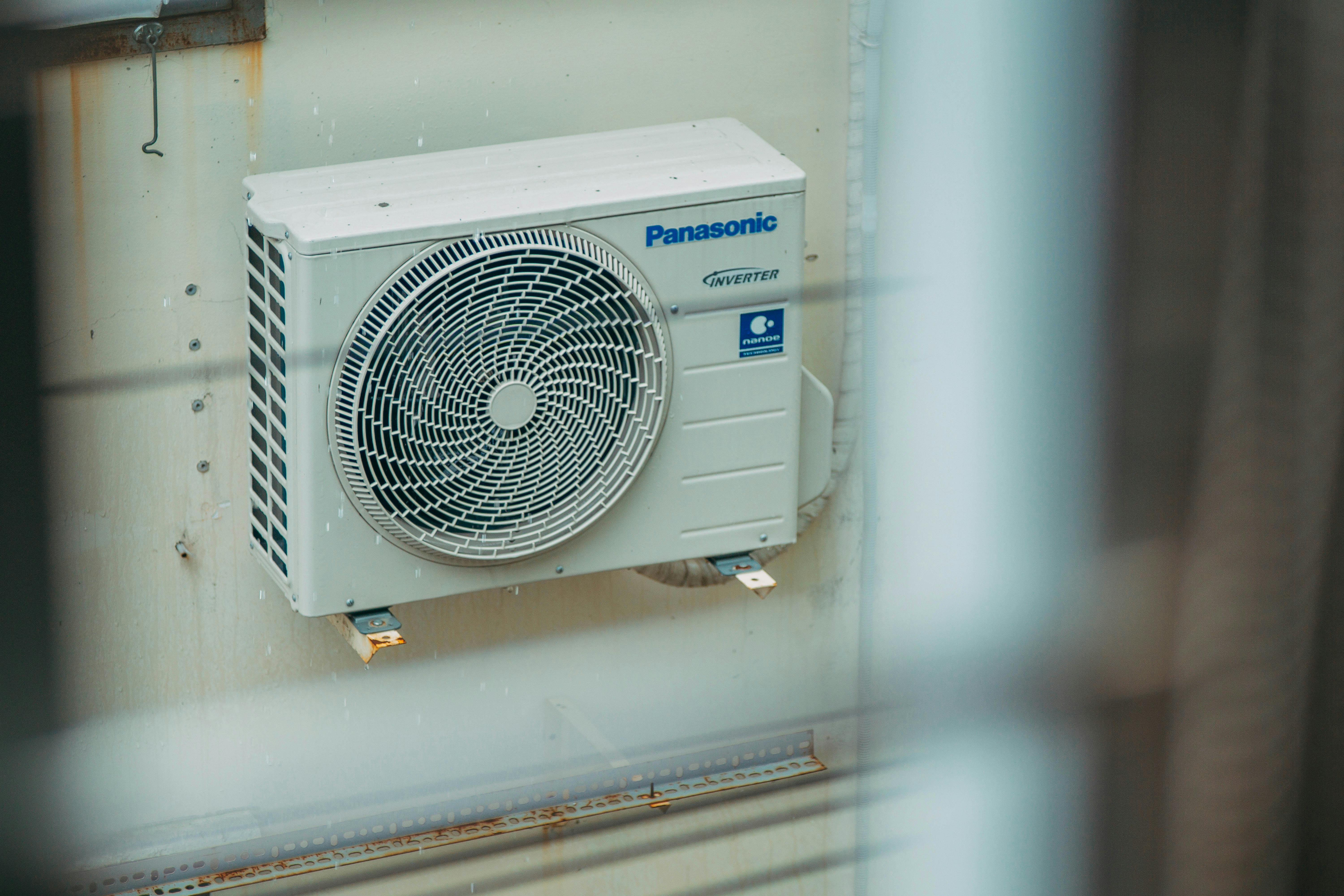 Modern Panasonic inverter HVAC system installation